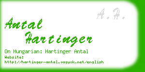 antal hartinger business card